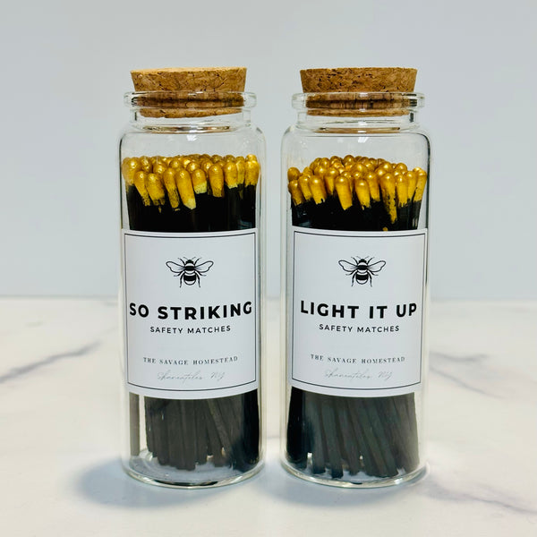 SAFETY MATCHES IN JAR