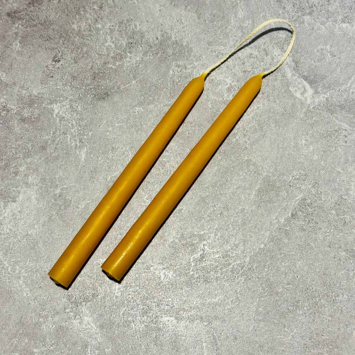 Mole Hollow Candles BEESWAX TAPER CANDLE PAIR The Savage Homestead