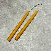 Mole Hollow Candles BEESWAX TAPER CANDLE PAIR
