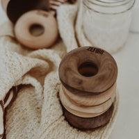 Zefiro WOOD "DONUT" BAG CLIPS