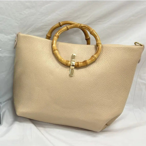Made in Italy "JANINE" LEATHER TOTE