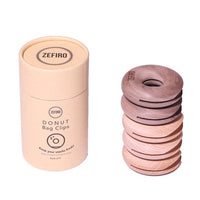 Zefiro WOOD "DONUT" BAG CLIPS