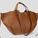 Made in Italy "NICOLE" PEBBLED LEATHER TOTE