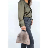 Made in Italy "NOELLE" LEATHER & FUR CROSSBODY BAG