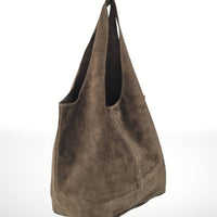 Made in Italy "NANCY" SUEDE SHOULDER BAG