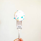 Upcycled Flatware HAPPY BIRTHDAY FORK
