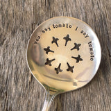 Upcycled Flatware TOMATO SERVER
