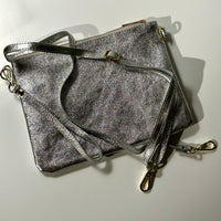 Made in Italy LEATHER ZIPPERED CLUTCH