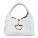 Made in Italy "DELFINA" LEATHER STIRRUP BAG