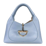 Made in Italy "DELFINA" LEATHER STIRRUP BAG