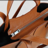 Made in Italy "NICOLE" PEBBLED LEATHER TOTE