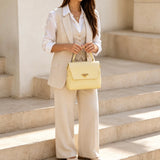 Made in Italy "BRIA" LEATHER BEE BAG
