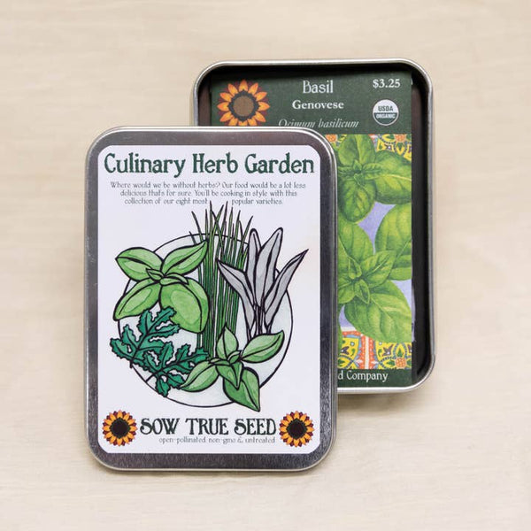 SOW TRUE SEED Culinary Herb Garden Tin