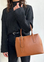 Made in Italy LEATHER STRUCTURED TOTE