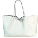 Made in Italy LEATHER TIE-CLOSURE TOTE