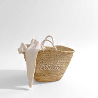 Made in Morocco FRENCH MARKET BASKET "BRIDE"