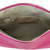 Made in Italy LEATHER ZIPPERED CLUTCH