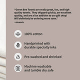 Green Bee Tea Towels FLOUR SACK TEA TOWEL