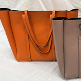 Made in Italy "NICOLE" PEBBLED LEATHER TOTE