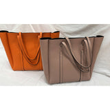 Made in Italy "NICOLE" PEBBLED LEATHER TOTE