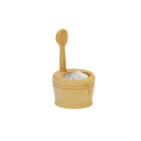 Made in France BOXWOOD SALT CELLAR WITH SPOON