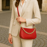 Made in Italy "LALABEL" LEATHER BAG