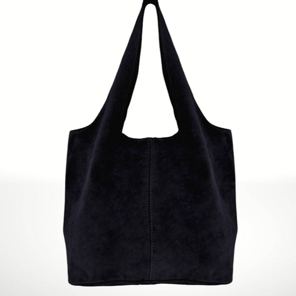 Made in Italy "NANCY" SUEDE SHOULDER BAG
