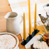Millstream Home THREE CANDLE IRON TAPER HOLDER