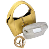 Made in Italy "DELFINA" LEATHER STIRRUP BAG