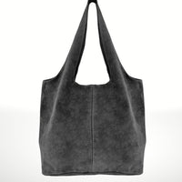 Made in Italy "NANCY" SUEDE SHOULDER BAG