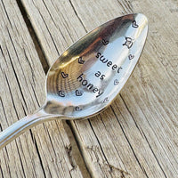 Upcycled Flatware STAMPED SPOON