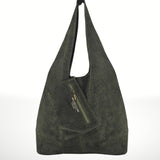 Made in Italy "NANCY" SUEDE SHOULDER BAG