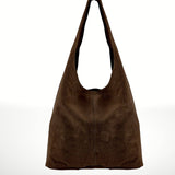 Made in Italy "SILVIA" SUEDE SHOULDER BAG