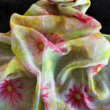Art on Scarves CHIFFON WATERCOLOR SCARF