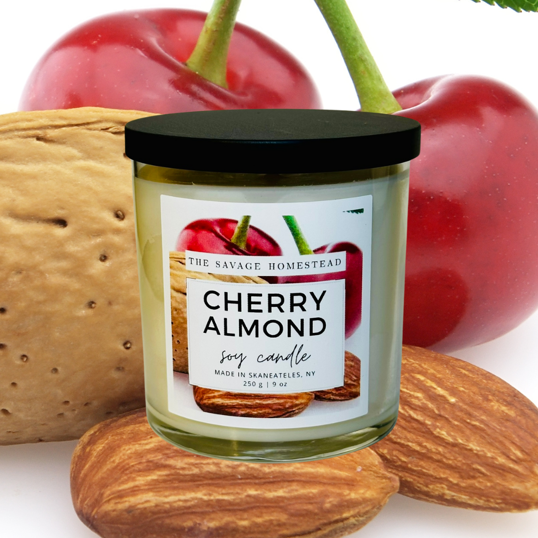 Soy Candle CHERRY ALMOND – The Savage Homestead
