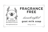 The Savage Homestead GOAT MILK BAR SOAP