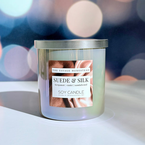 Soy Candle | Halcyon Luxe Collection | SUEDE & SILK