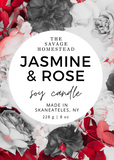 Soy Candle JASMINE & ROSE