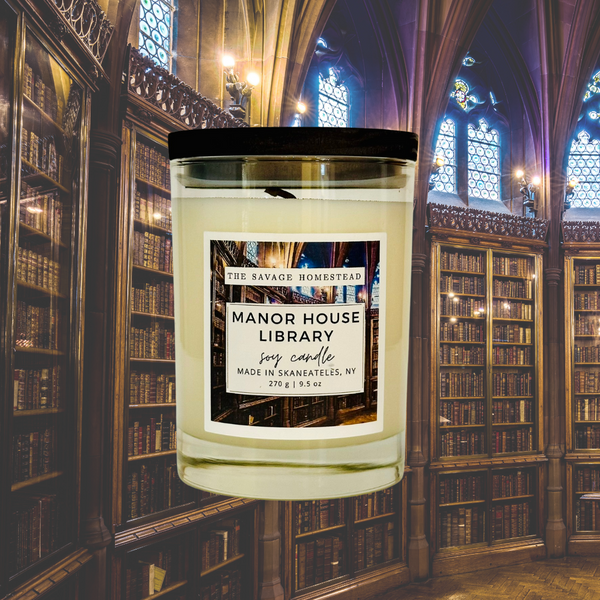 Soy Candle MANOR HOUSE LIBRARY