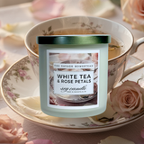 Soy Candle WHITE TEA & ROSE PETALS