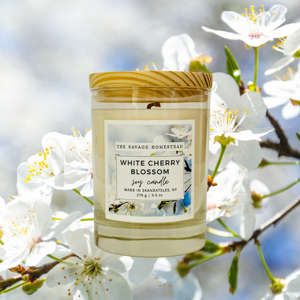 Soy Candle WHITE CHERRY BLOSSOM