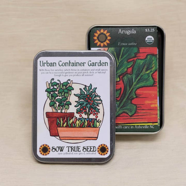 SOW TRUE SEED Urban Container Garden Tin