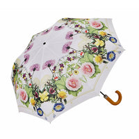 Koustrup&Co FLORAL UMBRELLA WITH BAMBOO HANDLE