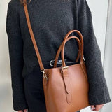 Made in Italy LEATHER STRUCTURED TOTE