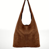 Made in Italy "SILVIA" SUEDE SHOULDER BAG