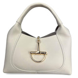 Made in Italy "DELFINA" LEATHER STIRRUP BAG