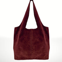 Made in Italy "NANCY" SUEDE SHOULDER BAG