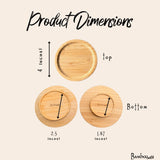 Bamboo Switch BAMBOO WINE GLASS CHARCUTERIE TOPPER