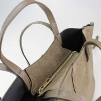 Made in Italy LEATHER SUEDE TOTE