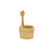 Made in France BOXWOOD SALT CELLAR WITH SPOON